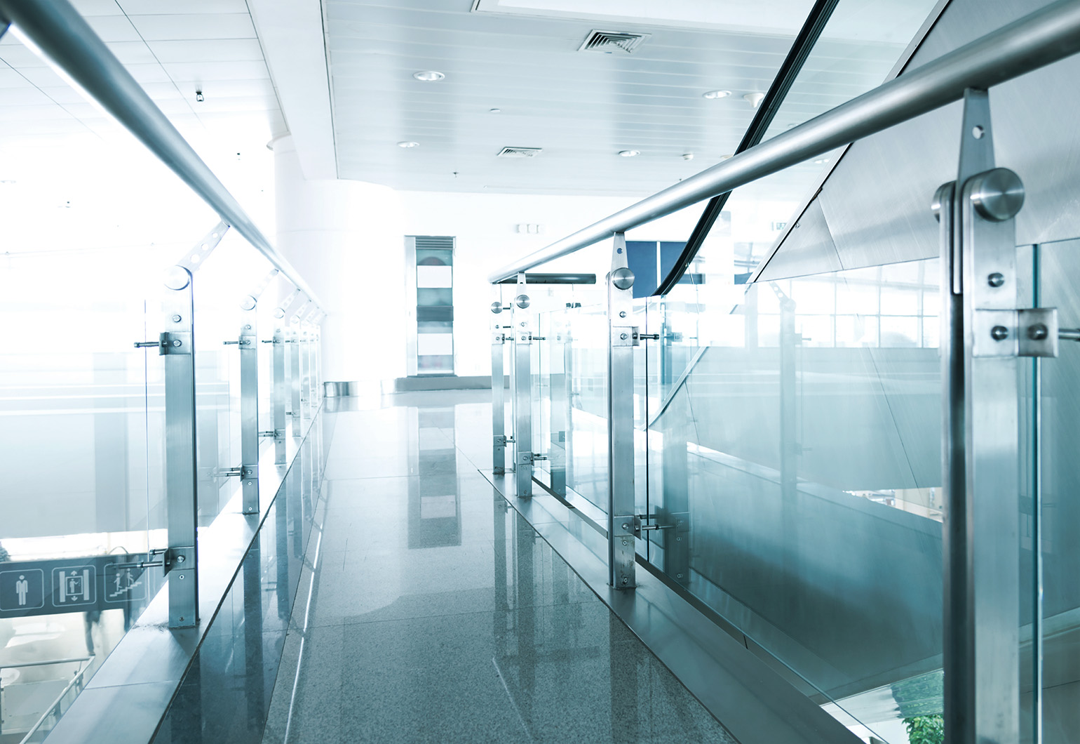 Corridor in a commmercial property